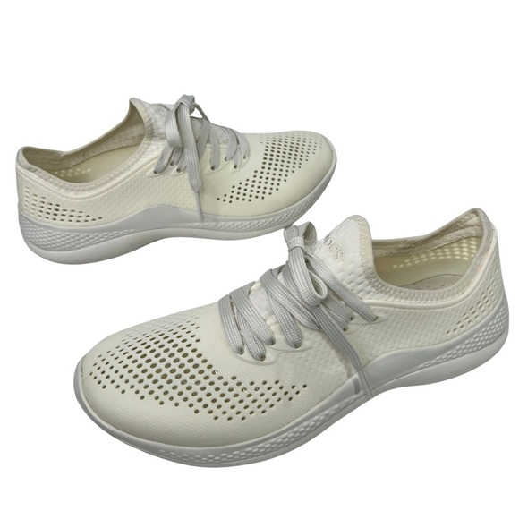 CROCS Sneakers LiteRide 360 Pacer Slip On Shoe Cream Women’s W 10 - Picture 1 of 17